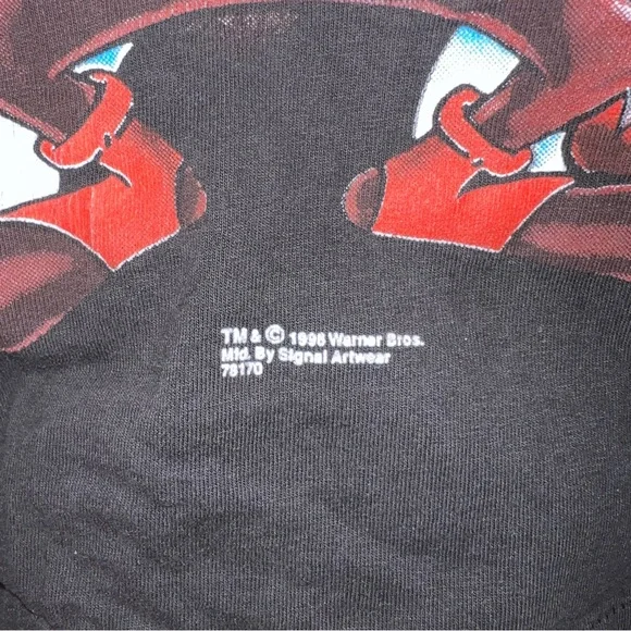 Vintage Looney Tunes Taz Tasmanian Devil USA “Uncle Sam 1996 Single Stitch - Picture 3 of 6